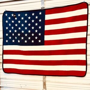 Vintage American Flag Blanket